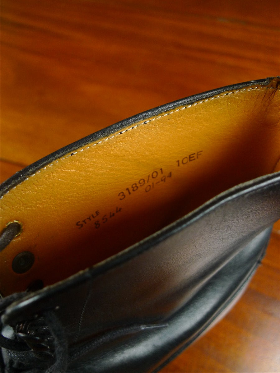 25/1150 vintage black grenson semi-brogue boot uk 10