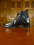 25/1150 vintage black grenson semi-brogue boot uk 10
