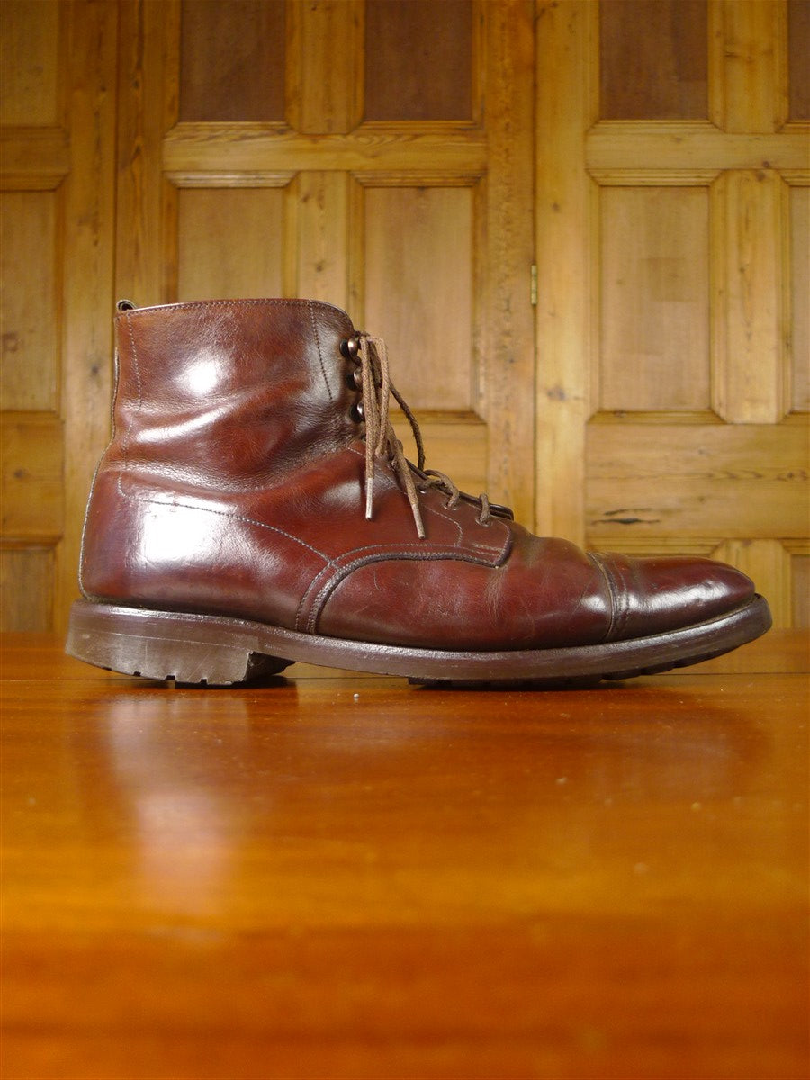 25/1149 mahogany brown grenson commando sole field boot uk 10