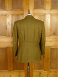 25/1160 immaculate daks brown wp check tweed half-norfolk style sports jacket 44 short
