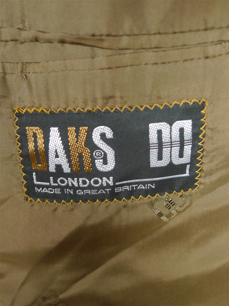 25/1160 immaculate daks brown wp check tweed half-norfolk style sports jacket 44 short