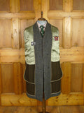 25/1199 immaculate vintage heavyweight crombie wool tweed raglan coat overcoat w/ gauntlet cuff 40-41