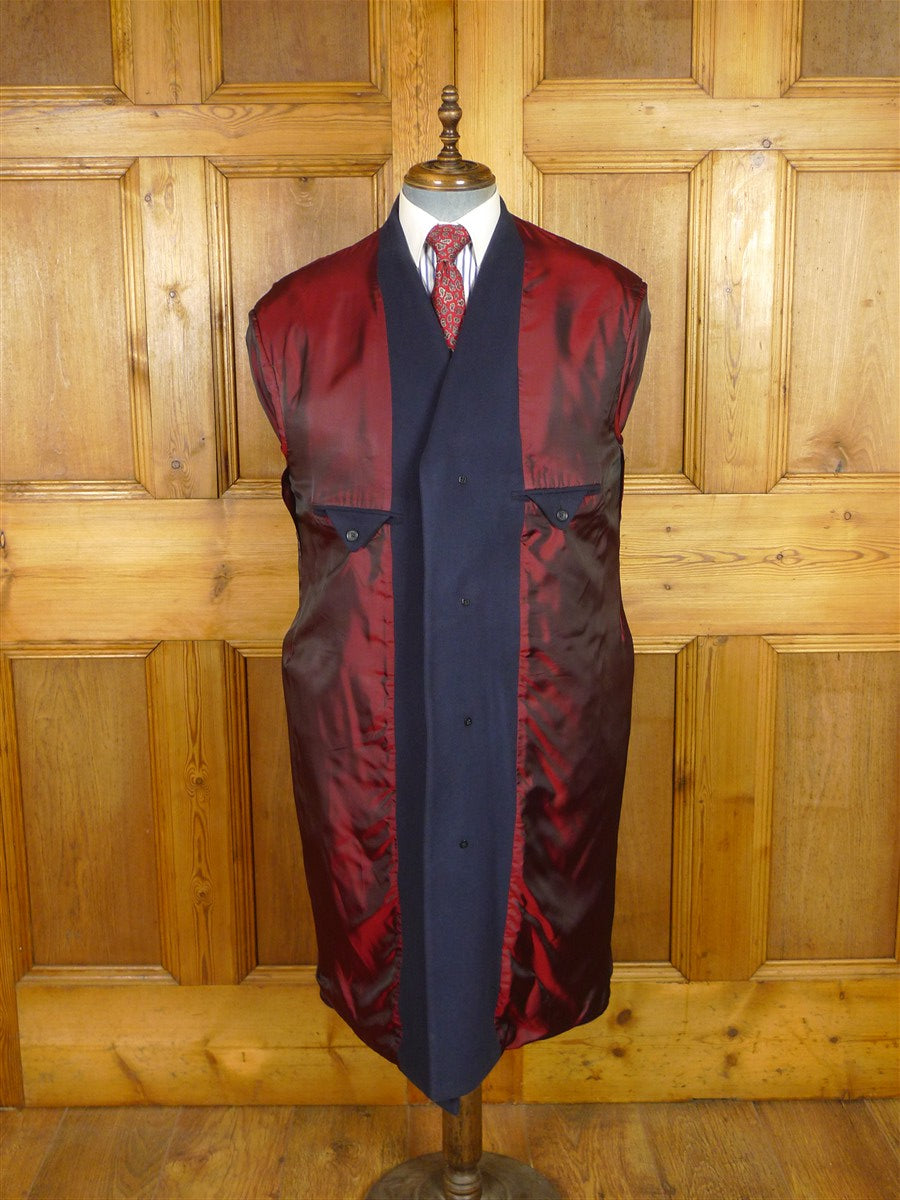 26/0017 immaculate 2019 custom tailored wool cashmere mix fly-front overcoat 42