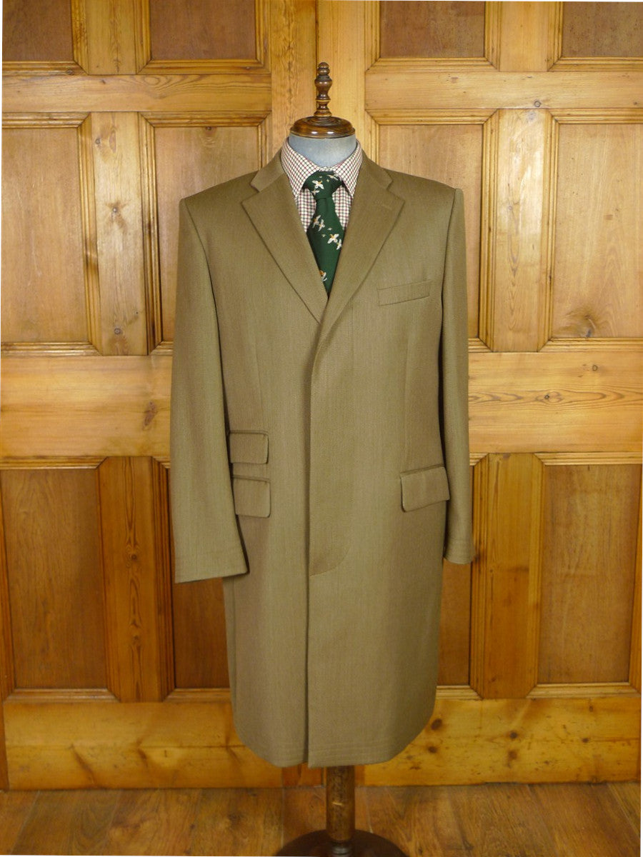 25/1177 leonard jay london stone venetian wool covert coat 44 regular