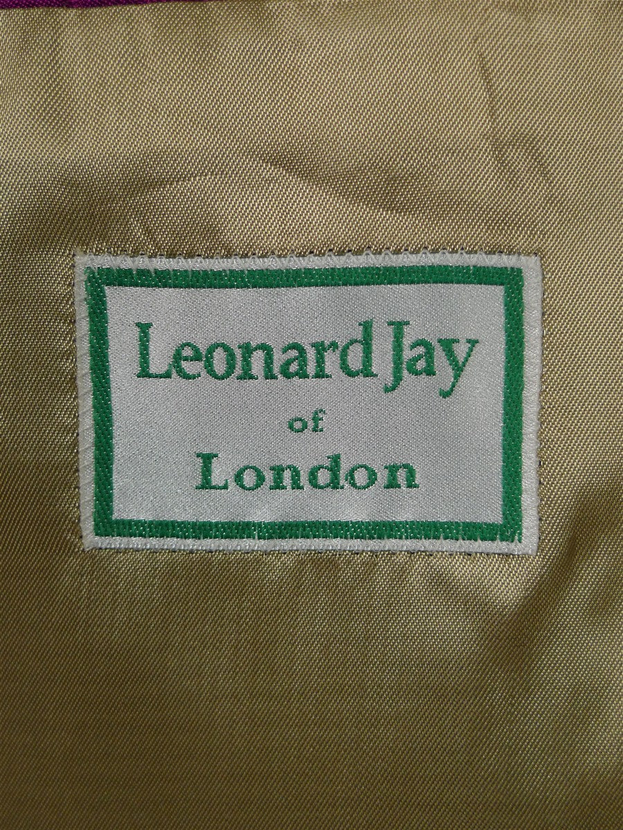 25/1177 leonard jay london stone venetian wool covert coat 44 regular