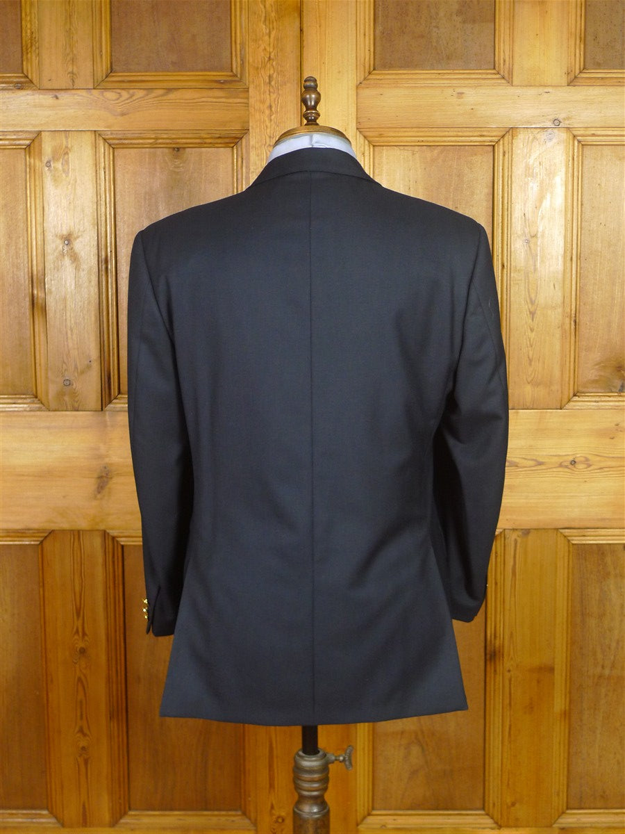 25/1168 immaculate aquascutum london 100% wool navy blue blazer 41 short