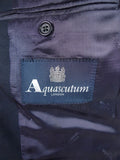 25/1168 immaculate aquascutum london 100% wool navy blue blazer 41 short