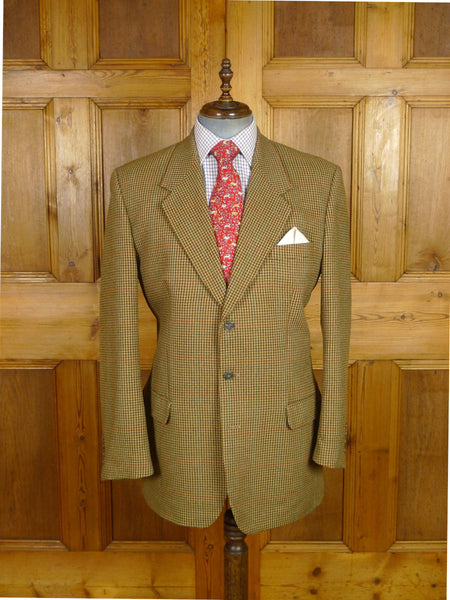 25/1153 immaculate vintage burberrys' gun check tweed sports jacket 44-45 long