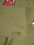 25/1181 immaculate john g hardy green wp check tweed jacket 48 short