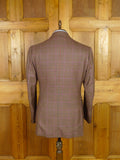 25/1184 immaculate 2013 italian bespoke tailored gun check wool & cashmere sports jacket blazer 42 regular