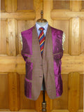 25/1184 immaculate 2013 italian bespoke tailored gun check wool & cashmere sports jacket blazer 42 regular