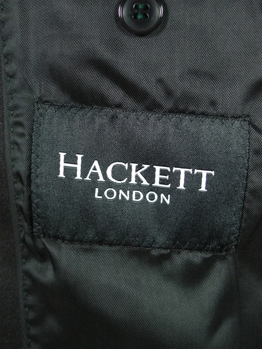 25/1191 immaculate hackett london green velvet shawl dinner / smoking jacket 38 long