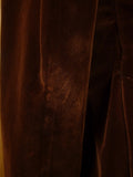 25/1192 exceptional 1979 vintage bespoke brown silk-velvet d/b silk shawl dinner / smoking jacket 40-41 long