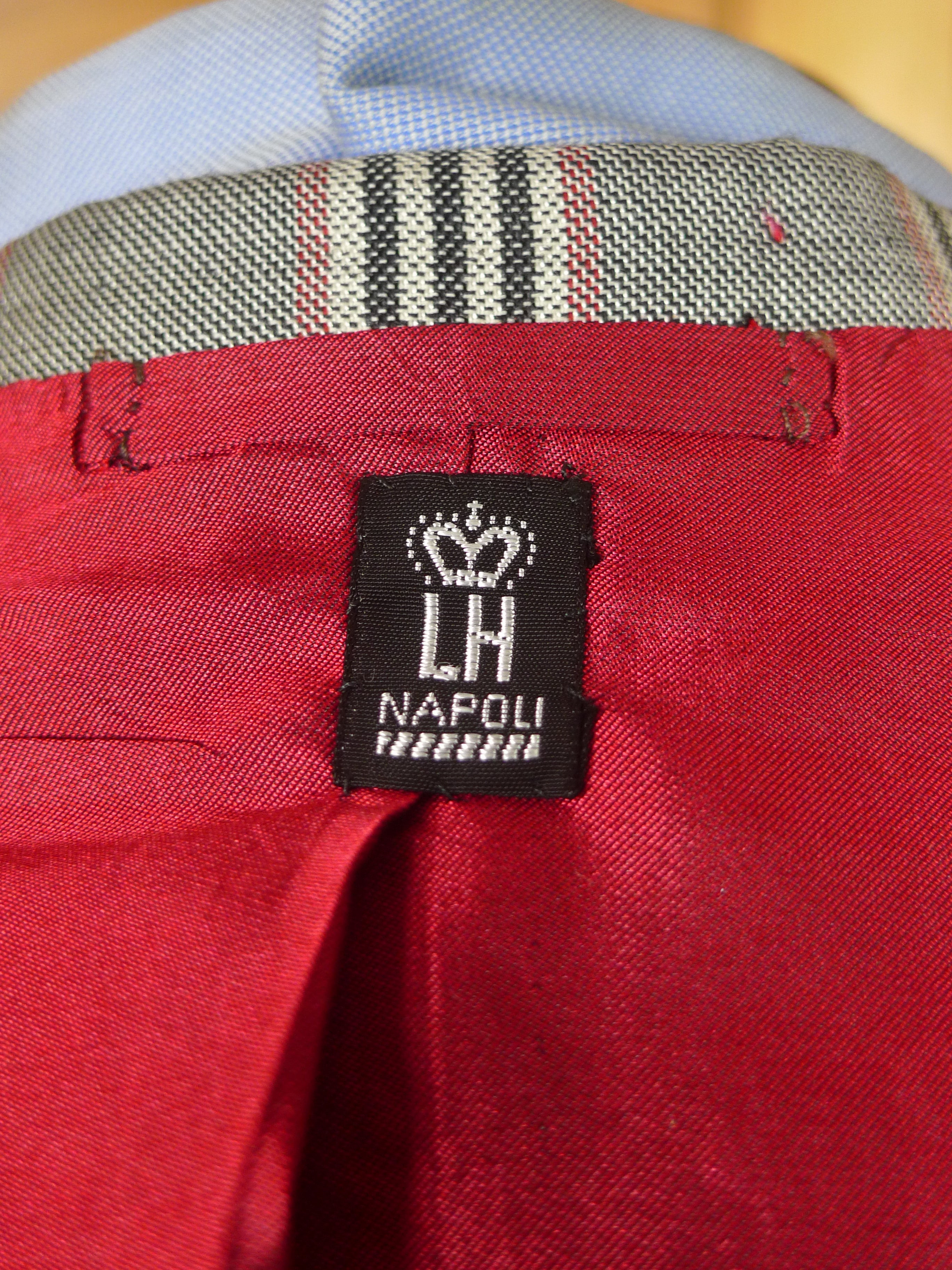 25/1189 immaculate 2014 italian bespoke tailored bold check merino wool sports jacket blazer 43 regular