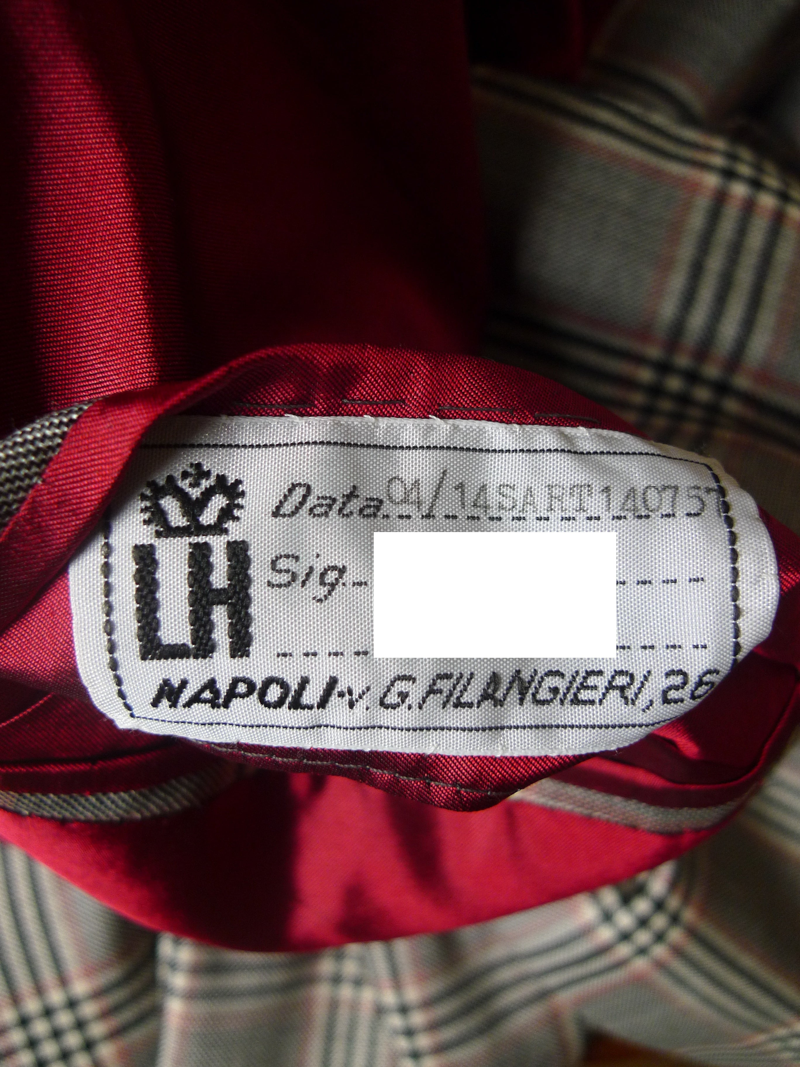 25/1189 immaculate 2014 italian bespoke tailored bold check merino wool sports jacket blazer 43 regular