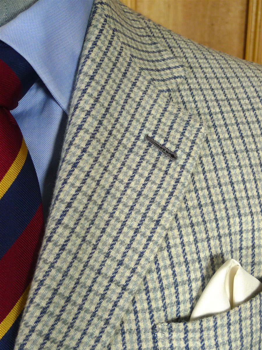 25/1185 near immaculate 2013 italian bespoke tailored pure cashmere sports jacket blazer 43 regular