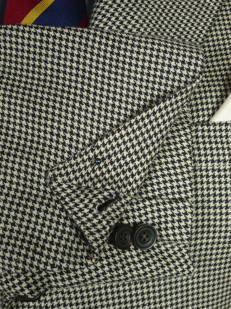 25/1186 immaculate 2013 italian bespoke tailored dogtooth pure cashmere sports jacket blazer 42 regular