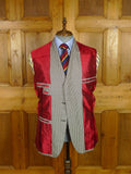 25/1186 immaculate 2013 italian bespoke tailored dogtooth pure cashmere sports jacket blazer 42 regular