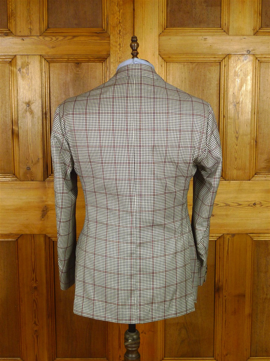 25/1183 immaculate 2014 italian bespoke tailored wp check wool & cashmere sports jacket blazer 42 regular