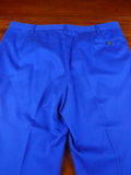 25/1202 immaculate 2011 italian bespoke blue cotton twill trouser 38