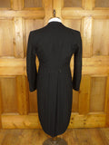 25/1225 immaculate vintage black barathea evening tailcoat tails 39 regular