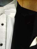 25/1218 immaculate 2013 italian bespoke black superfine wool evening tailcoat suit 45 regular