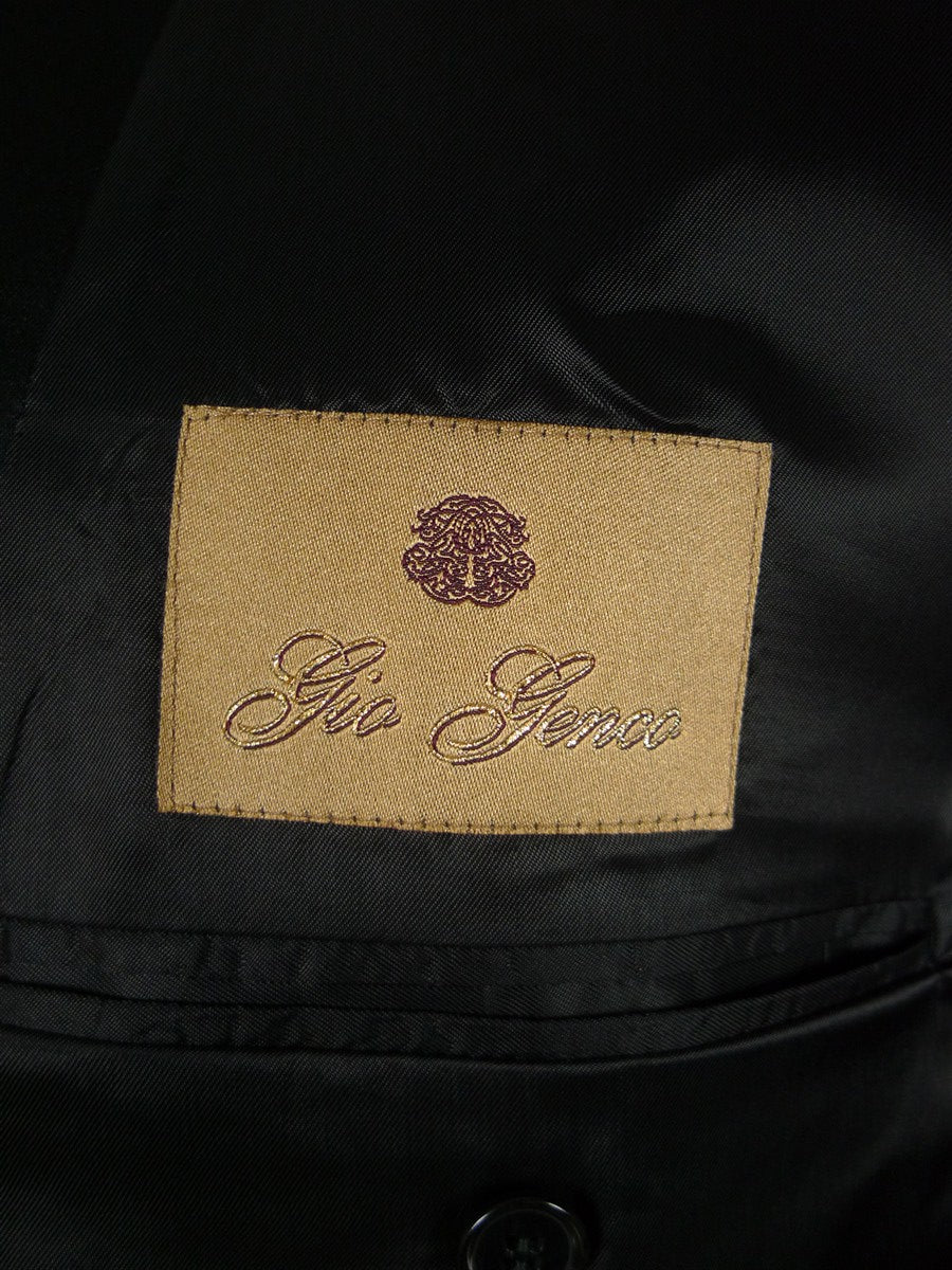 25/1218 immaculate 2013 italian bespoke black superfine wool evening tailcoat suit 45 regular