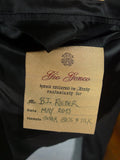 25/1218 immaculate 2013 italian bespoke black superfine wool evening tailcoat suit 45 regular