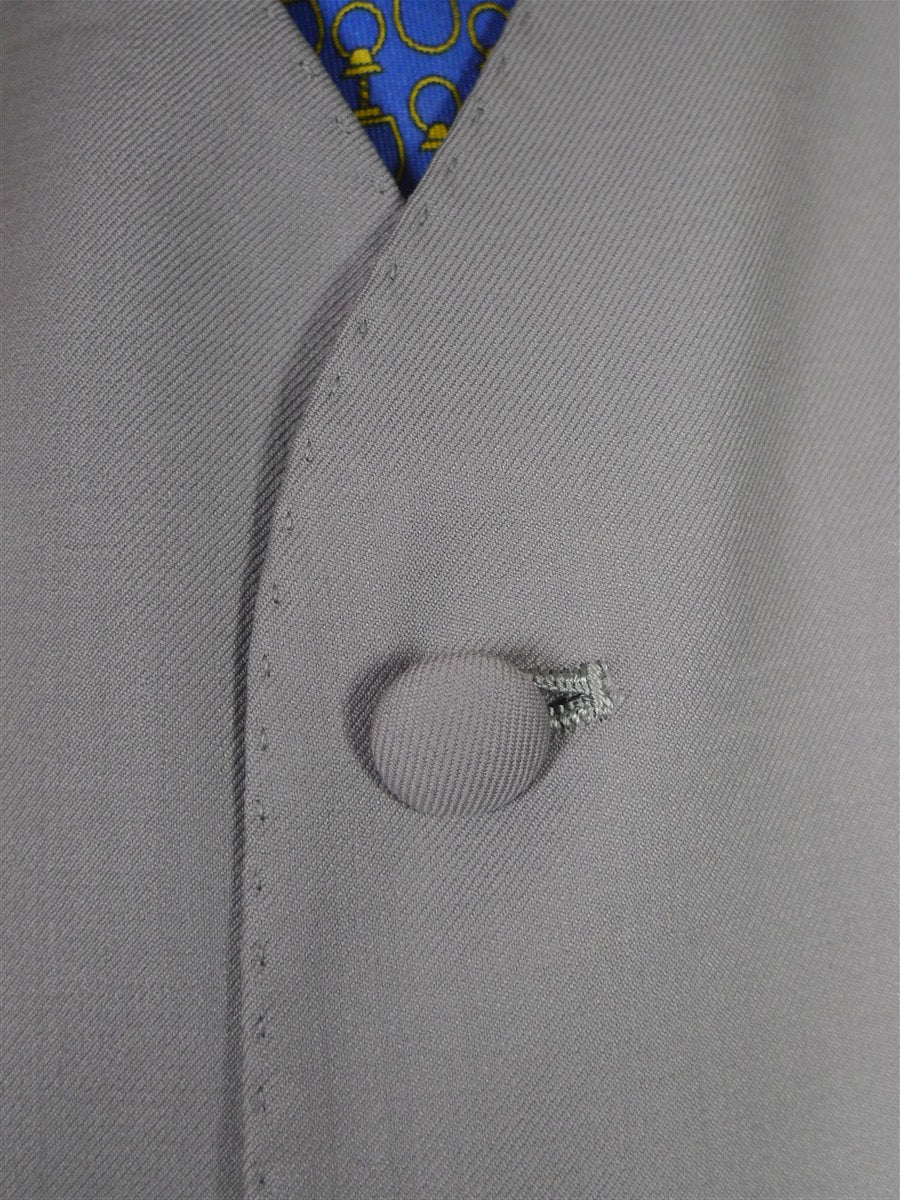 25/1205 immaculate italian bespoke dove grey superfine wool morning waistcoat 45 regular