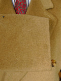 26/0025 luxury 50% camelhair d/b full-length camel coat w/ belt 42-44