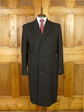26/0024 fabulous 1940s 1950s vintage west of england worsted twill grey raincoat overcoat w/ gauntlet cuff 38-40