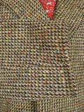 26/0027 vintage heavyweight irish tweed raglan coat overcoat 44