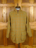 26/0022 chrysalis brown windowpane check tweed country shooting field coat (rrp £900) 42-44