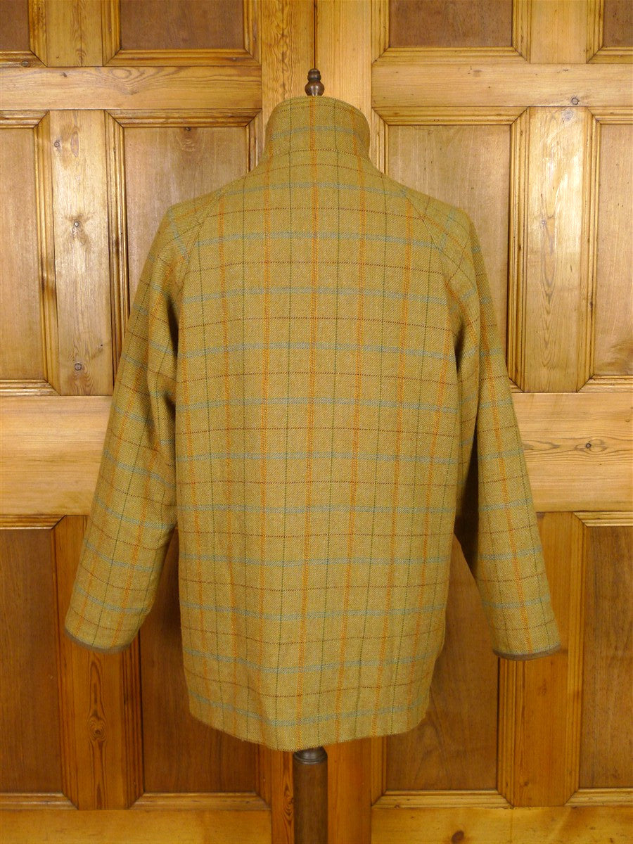 26/0022 chrysalis brown windowpane check tweed country shooting field coat (rrp £900) 42-44