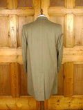 26/0023 superb vintage british heavyweight venetian wool covert coat overcoat 40 regular