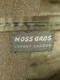26/0023 superb vintage british heavyweight venetian wool covert coat overcoat 40 regular