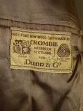 26/0026 vintage heavyweight crombie melton wool british warm overcoat 39-40