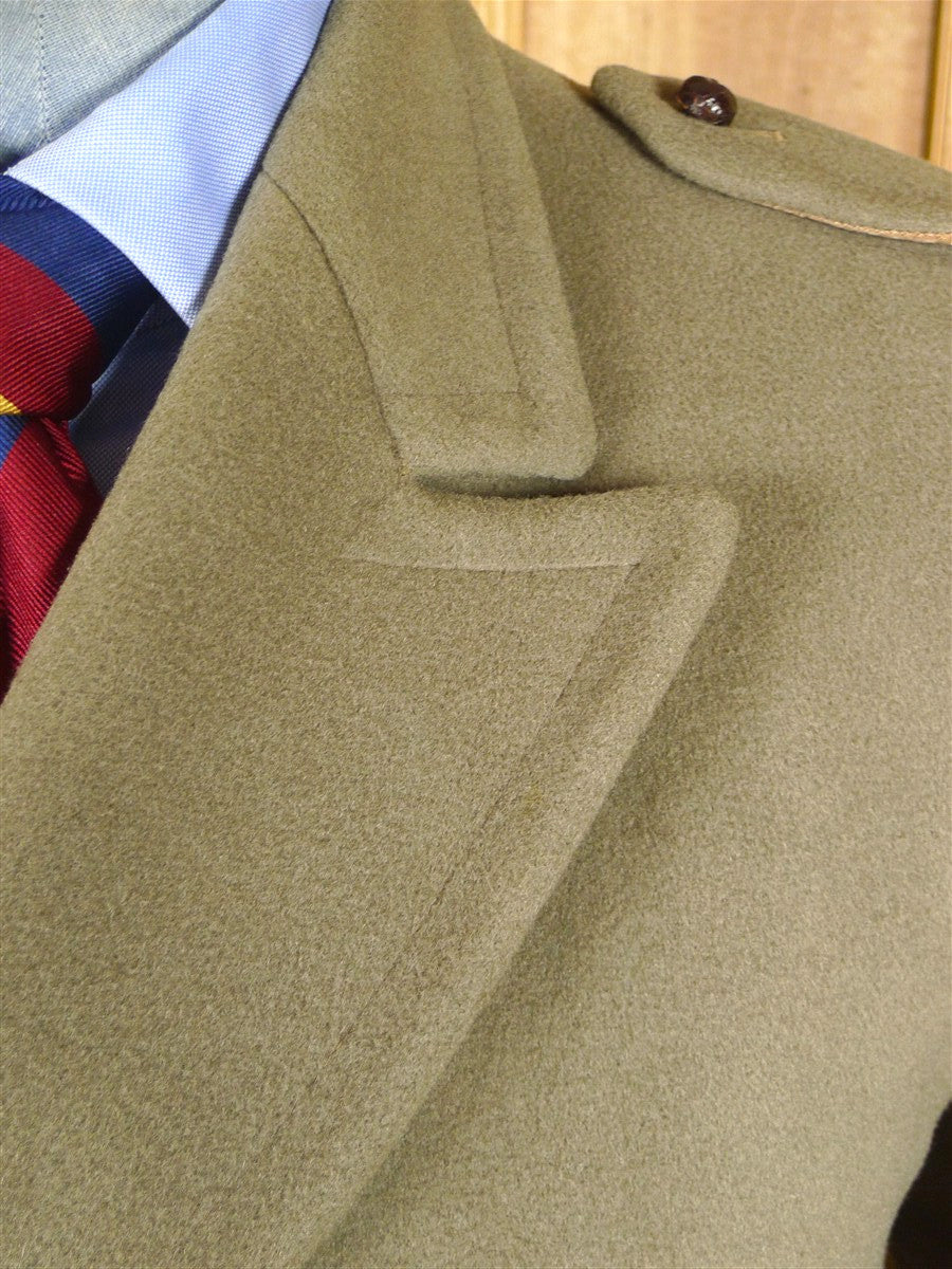 26/0026 vintage heavyweight crombie melton wool british warm overcoat 39-40