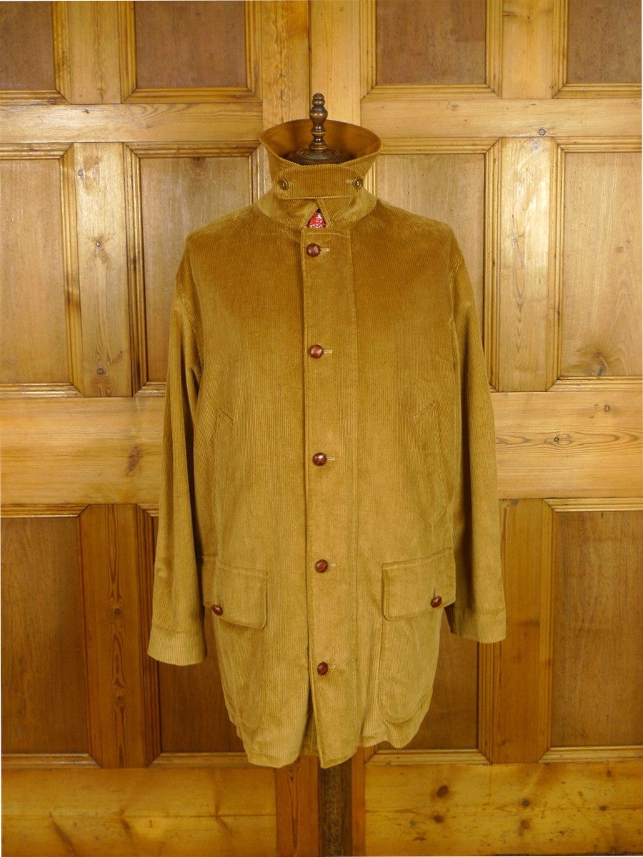 26/0053 immaculate invertere / daks corduroy field coat w/ suede collar 46