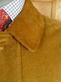 26/0053 immaculate invertere / daks corduroy field coat w/ suede collar 46