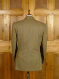 26/0048 immaculate heavyweight john g hardy green wp check tweed jacket 43 regular