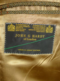 26/0048 immaculate heavyweight john g hardy green wp check tweed jacket 43 regular