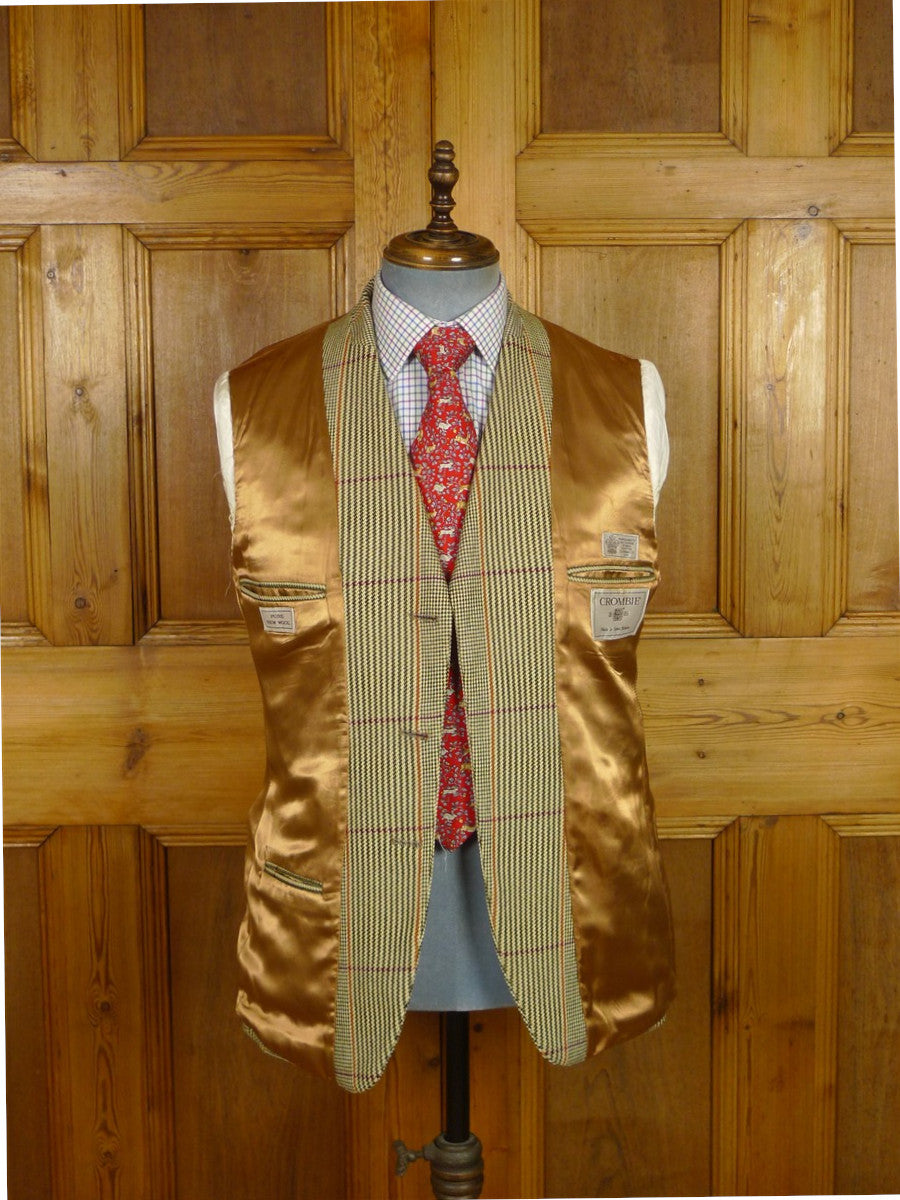 26/0050 immaculate crombie house check tweed sports jacket 40 short