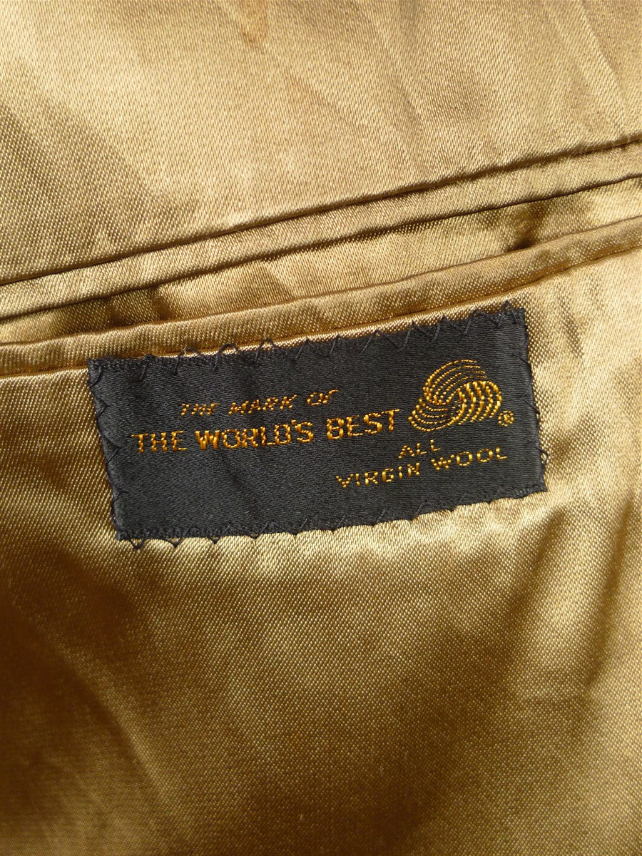 26/0057 stunning vintage daks virgin wool camel coat british warm overcoat w/ leather buttons 38 short