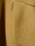 26/0056 vintage british textured camel wool d/b pea coat overcoat 42