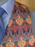 26/0044 immaculate vintage liberty art-deco cotton waistcoat 39-40