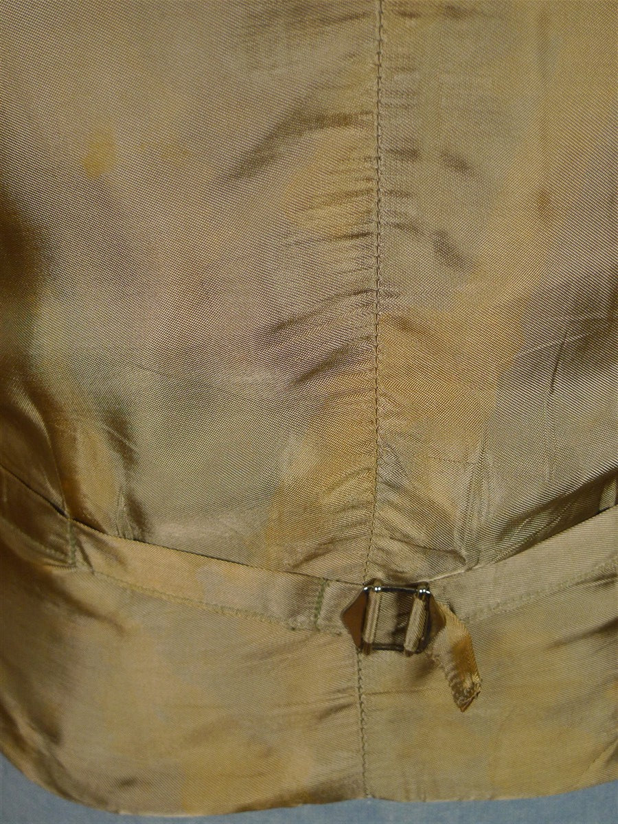 26/0043 vintage british tan brown doeskin wool country waistcoat 39