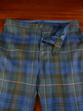 26/0041 vintage hackett tartan slim-fit evening trouser 38