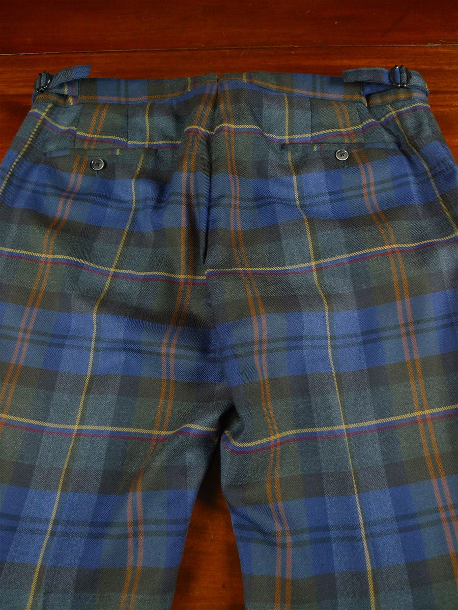 26/0041 vintage hackett tartan slim-fit evening trouser 38