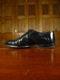 26/0034 vintage church's custom grade black semi-brogue shoe uk 11